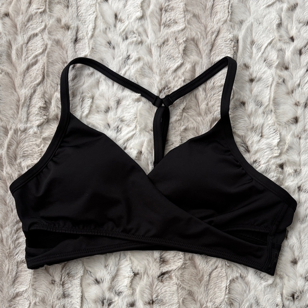 PINK Women's Black Sports Bra